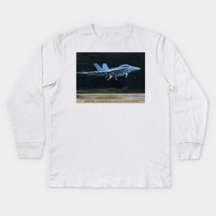 EA-18G Growler Super Hornet FCLP 11 Kids Long Sleeve T-Shirt